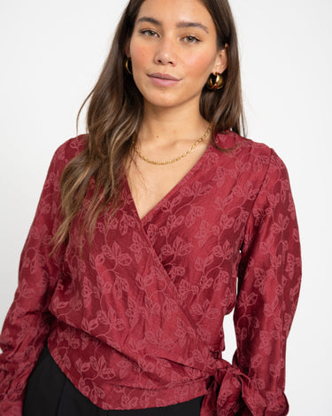 TILTIL Linde Blouse Cherry Red - Things I Like Things I Love