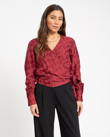 TILTIL Linde Blouse Cherry Red - Things I Like Things I Love