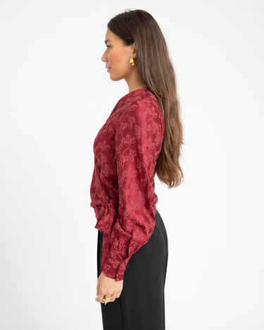 TILTIL Linde Blouse Cherry Red - Things I Like Things I Love