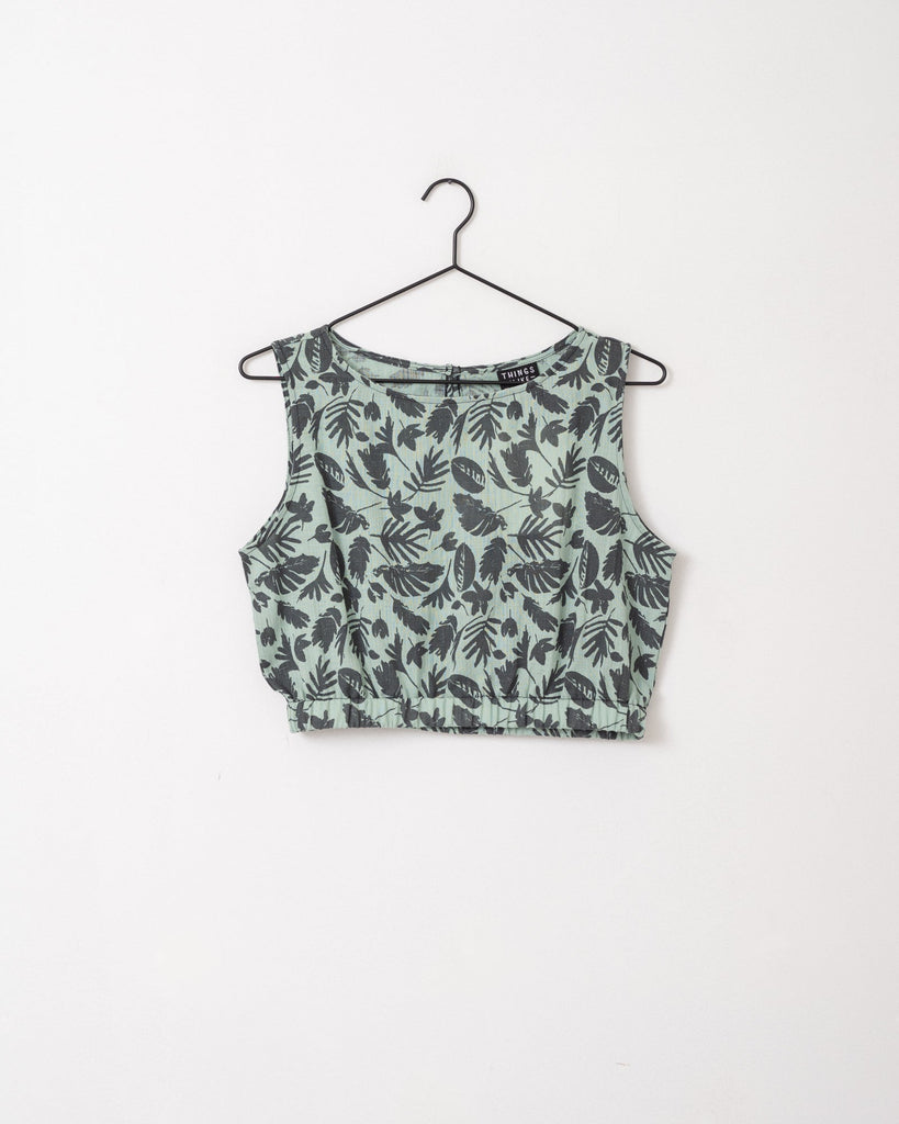 TILTIL Liny Top Leave Mint Print - Things I Like Things I Love