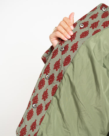TILTIL Loa Stitched Jacket Green Red One Size - Things I Like Things I Love