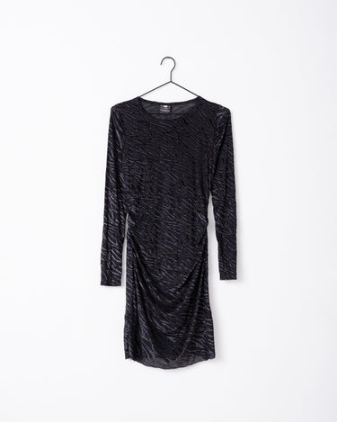 TILTIL Loekie Dress Zebra Mesh Silver - Things I Like Things I Love