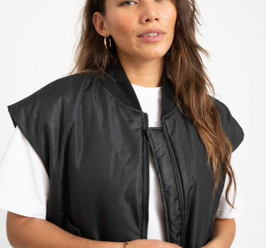 TILTIL Lois Bomber Gilet Black One Size - Things I Like Things I Love