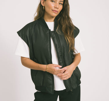 TILTIL Lois Bomber Gilet Black One Size - Things I Like Things I Love