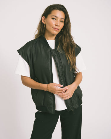 TILTIL Lois Bomber Gilet Black One Size - Things I Like Things I Love