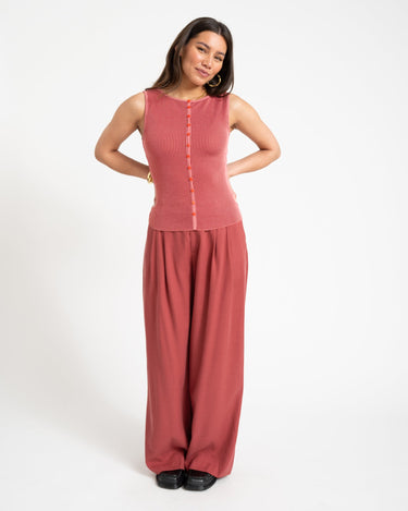 TILTIL Loma Ceder Pantalon Red - Things I Like Things I Love