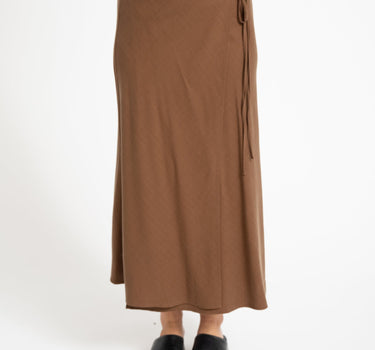 TILTIL Loma Wrap Skirt Brown - Things I Like Things I Love