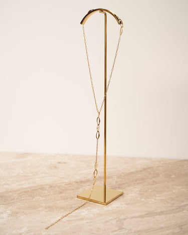 TILTIL Long Multi Necklace Oval Gold - Things I Like Things I Love