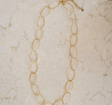 TILTIL Long Necklace Ola Ovals Gold - Things I Like Things I Love
