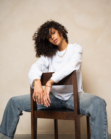 TILTIL Longsleeve Doka Tee White - Things I Like Things I Love