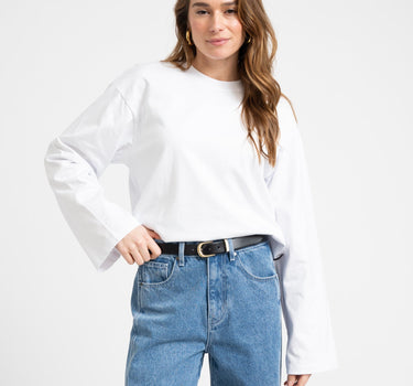 TILTIL Longsleeve Doka Tee White - Things I Like Things I Love