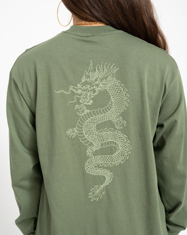 TILTIL Longsleeve Dragon Tee Green - Things I Like Things I Love