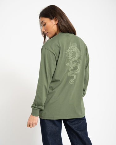 TILTIL Longsleeve Dragon Tee Green - Things I Like Things I Love