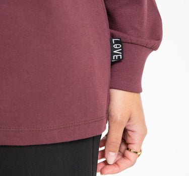 TILTIL Longsleeve Love Tee Bordeaux - Things I Like Things I Love