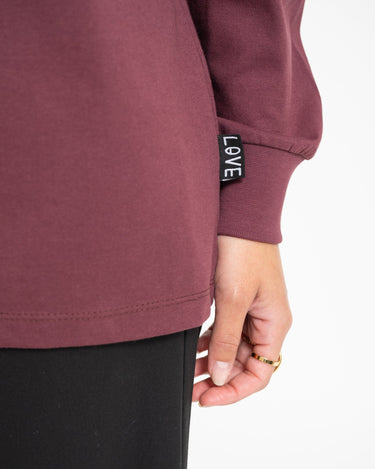 TILTIL Longsleeve Love Tee Bordeaux - Things I Like Things I Love