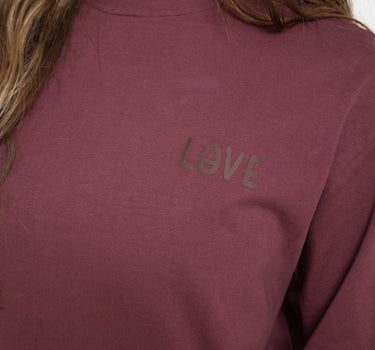 TILTIL Longsleeve Love Tee Bordeaux - Things I Like Things I Love
