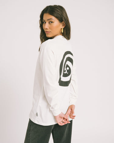 TILTIL Longsleeve Snake Spiral Tee White - Things I Like Things I Love