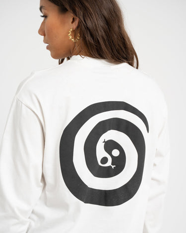TILTIL Longsleeve Snake Spiral Tee White - Things I Like Things I Love