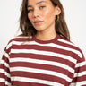 TILTIL Longsleeve Striped Doka Tee Bordeaux - Things I Like Things I Love