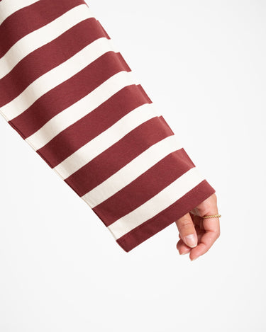 TILTIL Longsleeve Striped Doka Tee Bordeaux - Things I Like Things I Love