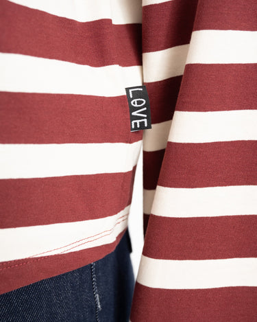 TILTIL Longsleeve Striped Doka Tee Bordeaux - Things I Like Things I Love