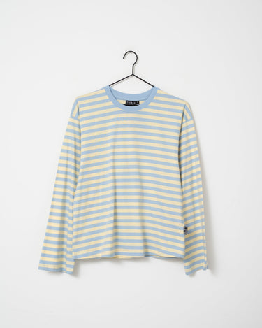 TILTIL Longsleeve Thin Striped Doka Tee Light Blue - Things I Like Things I Love