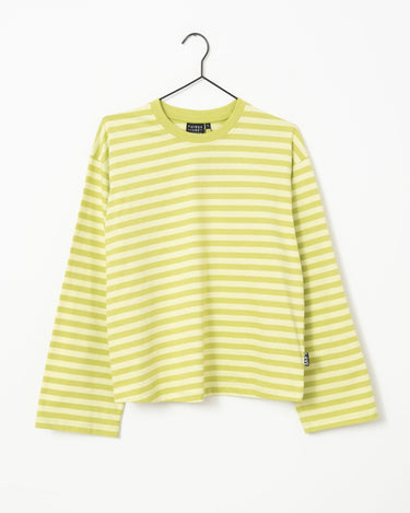 TILTIL Longsleeve Thin Striped Doka Tee Matcha Green - Things I Like Things I Love