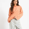 TILTIL Longsleeve Thin Striped Doka Tee Orange - Things I Like Things I Love