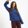 TILTIL Longsleeve Thin Striped Doka Tee Rood Cobalt - Things I Like Things I Love