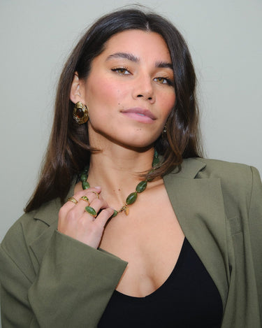 TILTIL Lonny Bead Necklace Green - Things I Like Things I Love
