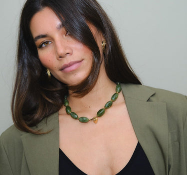 TILTIL Lonny Bead Necklace Green - Things I Like Things I Love