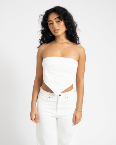 TILTIL Lonny Strapless Top White - Things I Like Things I Love