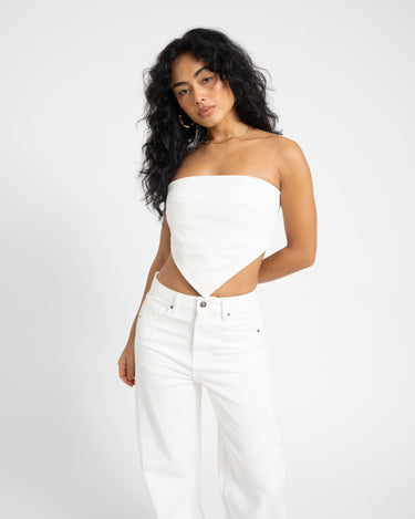 TILTIL Lonny Strapless Top White - Things I Like Things I Love