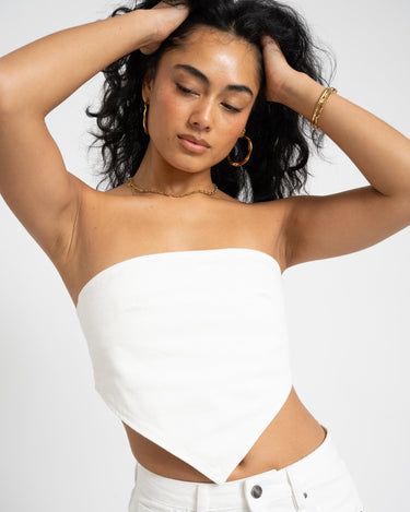 TILTIL Lonny Strapless Top White - Things I Like Things I Love