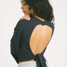 TILTIL Lotta Open Back Blouse Darkblue - Things I Like Things I Love