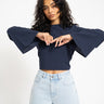 TILTIL Lotta Open Back Blouse Darkblue - Things I Like Things I Love