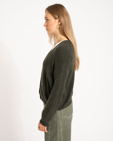 TILTIL Lotte Cardigan Army Green One Size - Things I Like Things I Love