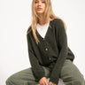 TILTIL Lotte Cardigan Army Green One Size - Things I Like Things I Love