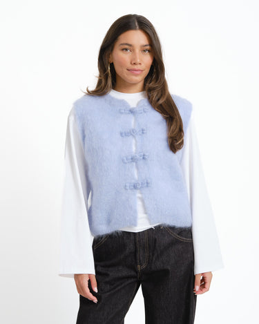 TILTIL Lotus Knitted Spencer One Size Lichtblauw - Things I Like Things I Love
