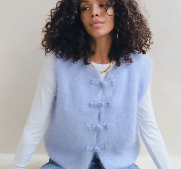 TILTIL Lotus Knitted Spencer One Size Lichtblauw - Things I Like Things I Love