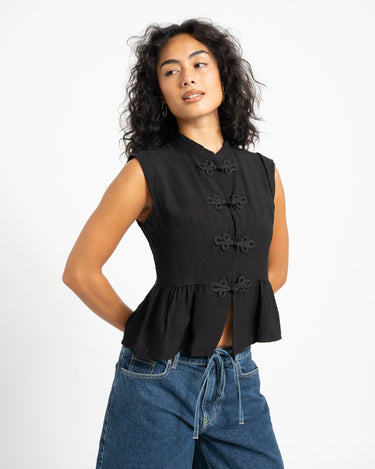 TILTIL Lotus Top Zwart - Things I Like Things I Love