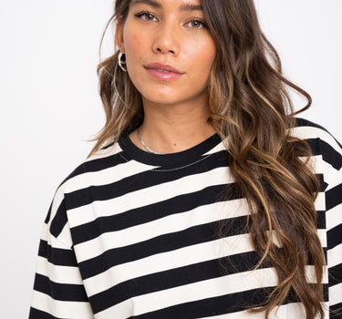 TILTIL Loua Tee Stripe Black One Size - Things I Like Things I Love