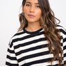 TILTIL Loua Tee Stripe Black One Size - Things I Like Things I Love