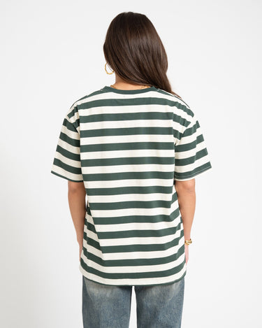 TILTIL Loua Tee Stripe Sage Green One Size - Things I Like Things I Love
