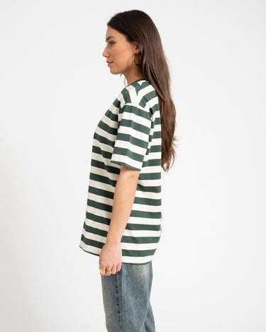 TILTIL Loua Tee Stripe Sage Green One Size - Things I Like Things I Love