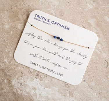 TILTIL Love Gemstone Bracelet Sapphire - Things I Like Things I Love