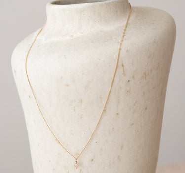 TILTIL Love Gemstone Necklace Gold Opal Pink - Things I Like Things I Love