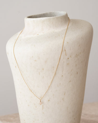 TILTIL Love Gemstone Necklace Gold Opal Pink - Things I Like Things I Love