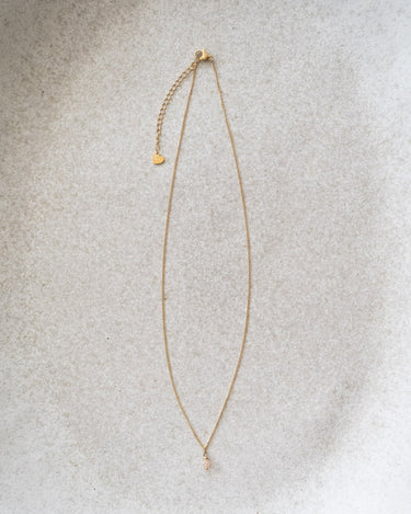 TILTIL Love Gemstone Necklace Gold Opal Pink - Things I Like Things I Love