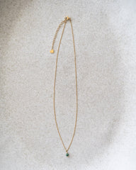 TILTIL Love Stone Necklace Gold Emerald - Things I Like Things I Love